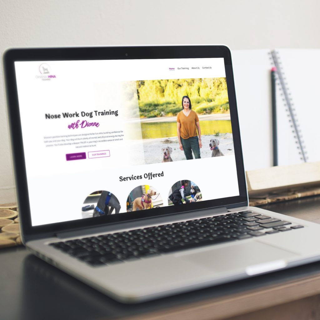 ohana hina training website portfolio